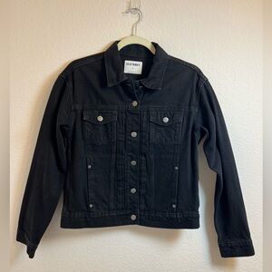 Old Navy Black‎ Women Denim Jacket Size Small
